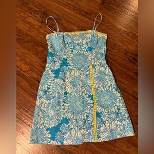 Lilly Pulitzer Jesse romper dress size 4 lion in the sun EUC